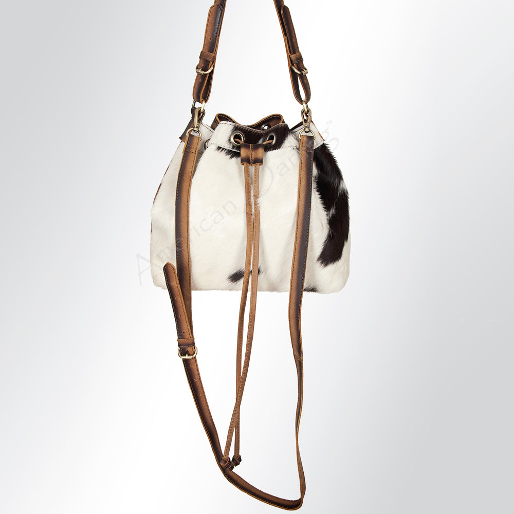 American Darling Hair-On Genuine Leather Bucket Bag