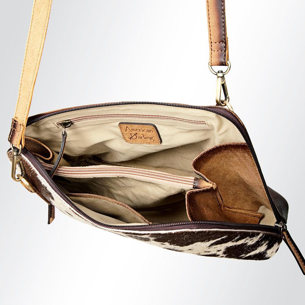 American Darling Hair-On Genuine Leather Crossbody Bag