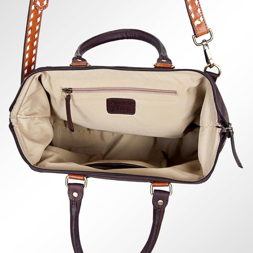 American Darling Hand-Tooled Genuine Leather Tote