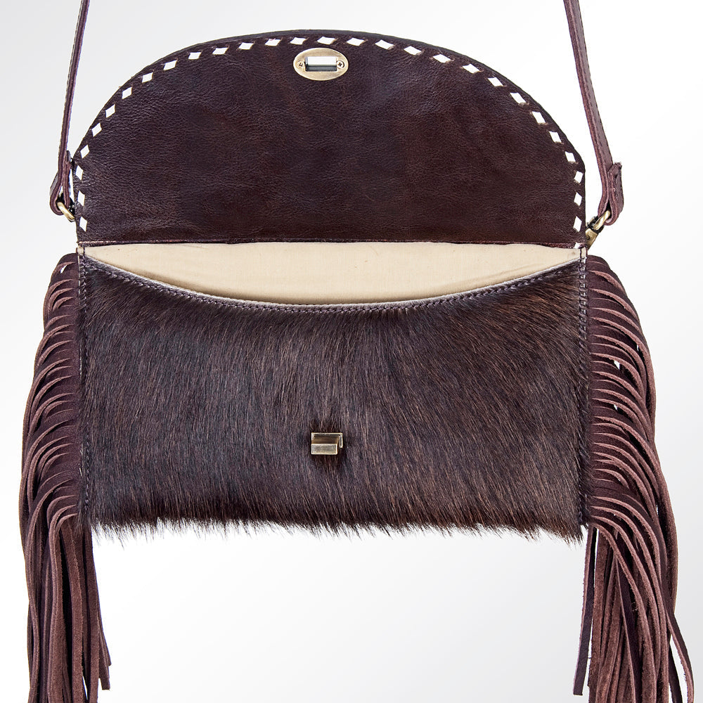 American Darling Hand-Tooled Hair-On Genuine Leather Wallet
