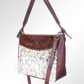 American Darling Hand-Tooled Hair-On Genuine Leather Tote