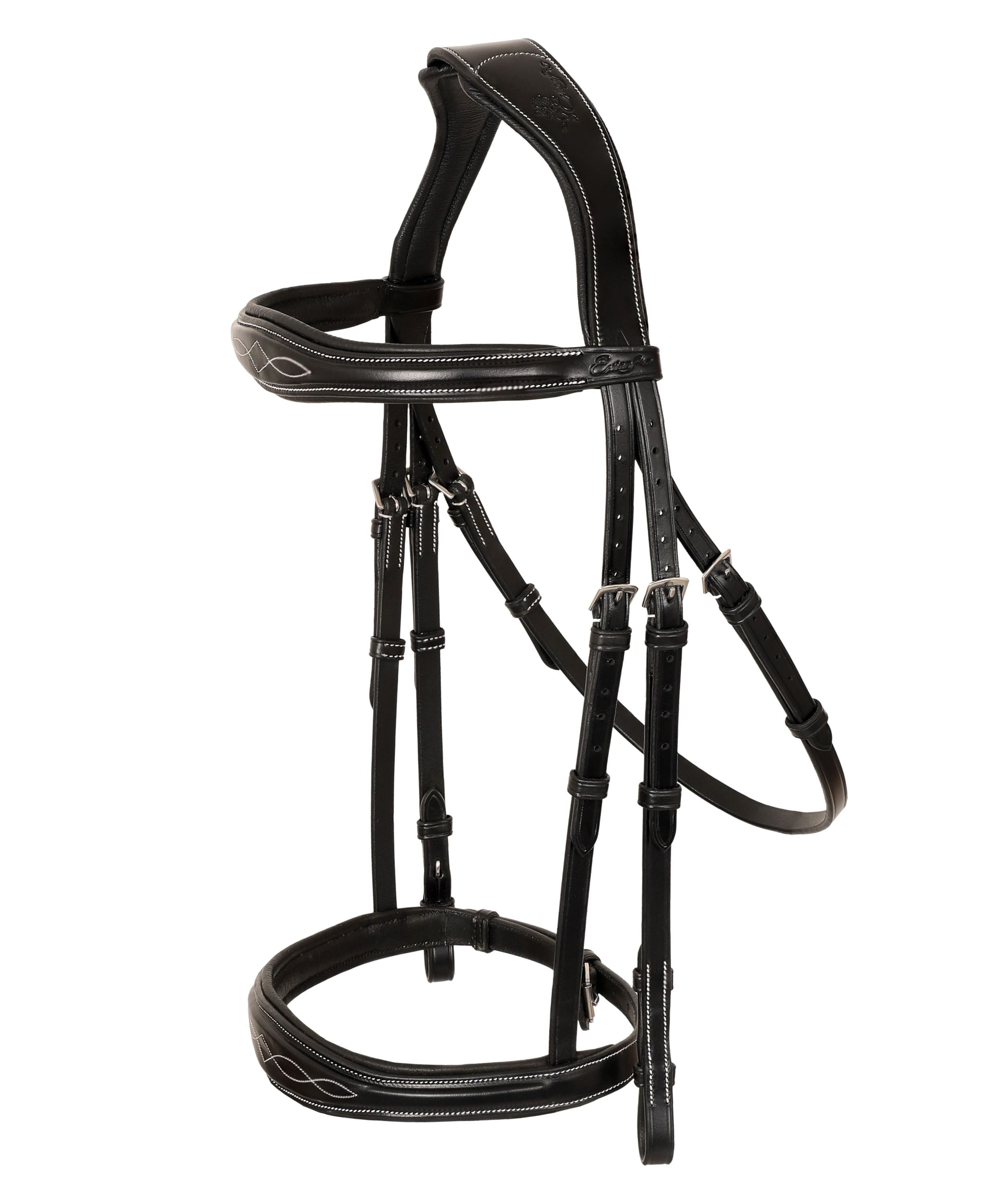 ExionPro 'Perseus' Anatomical Jumping Bridle without Flash with Reins by Bridles & Reins - alternate view 2