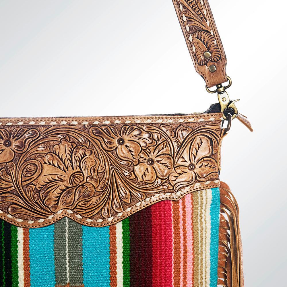 American Darling Saddle Blanket Leather Large Crossbody
