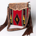 American Darling Saddle Blanket & Tooled Leather Large Crossbody