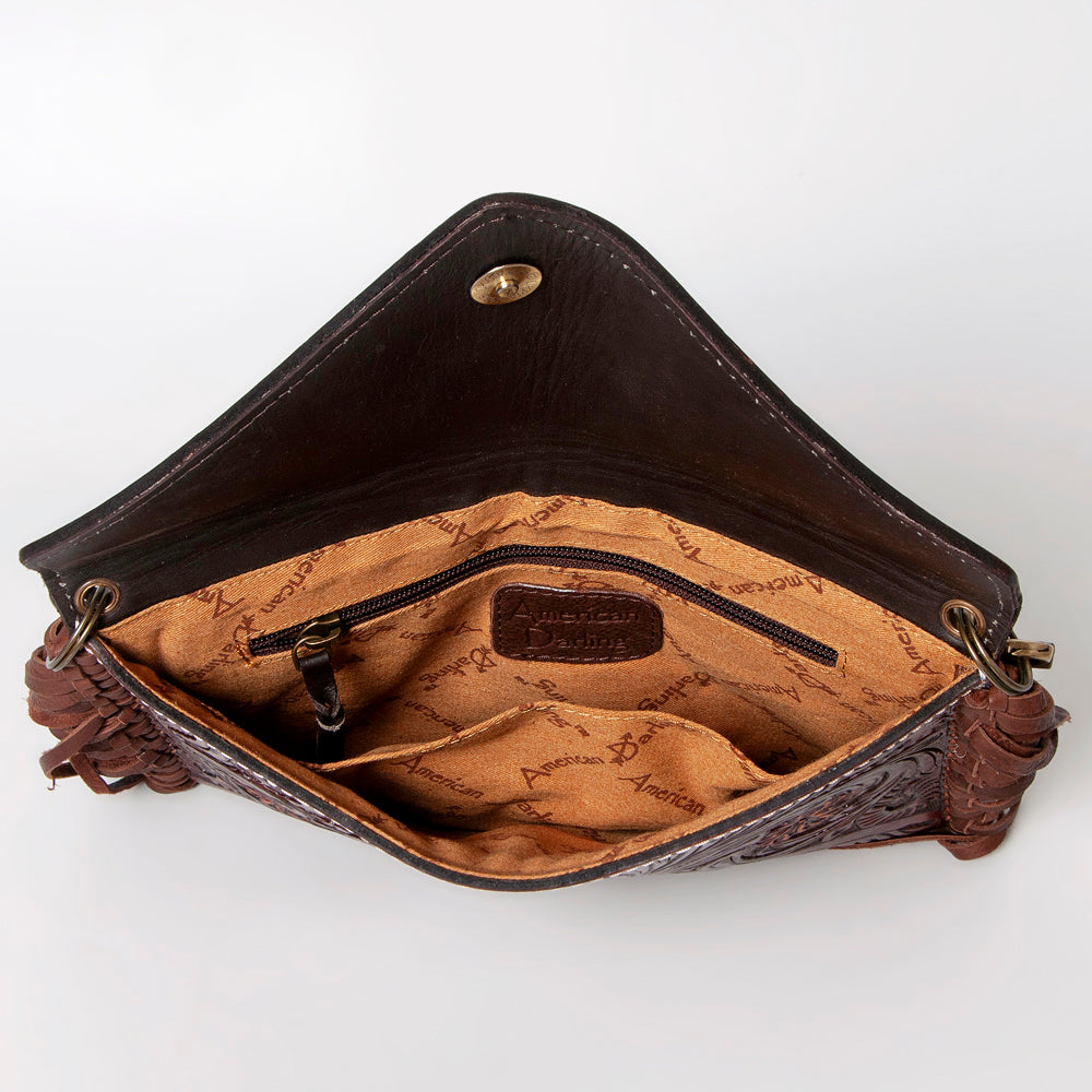 American Darling Hand-Tooled Genuine Leather Envelope Bag
