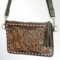 American Darling Hand-Tooled Genuine Leather Crossbody Bag