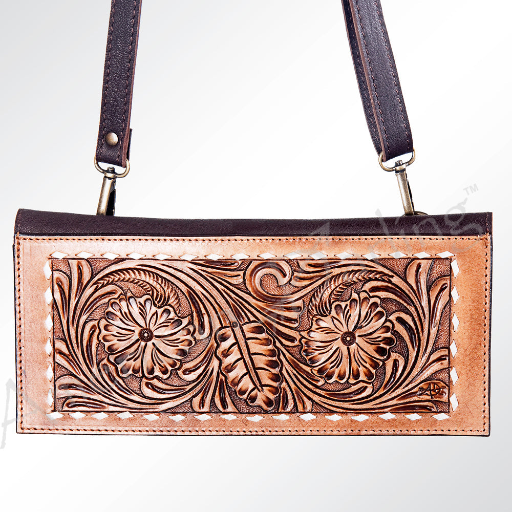 American Darling Hand-Tooled Genuine Leather Wallet