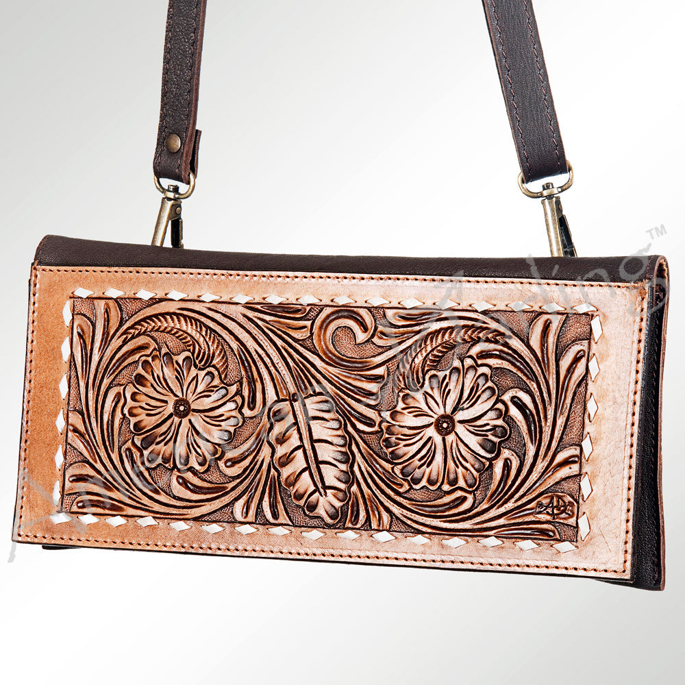American Darling Hand-Tooled Genuine Leather Wallet