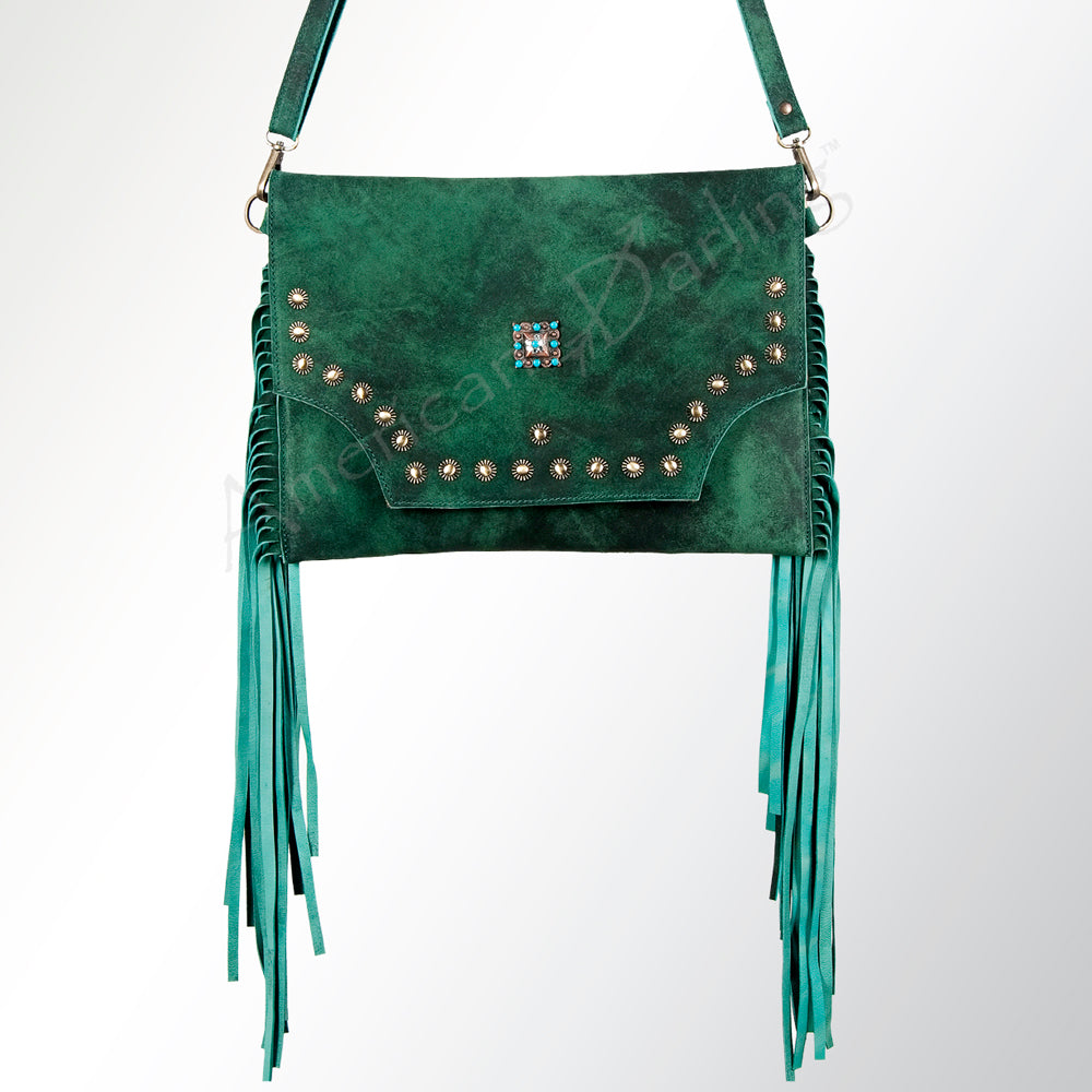 American Darling Hair-On Genuine Leather Crossbody Bag