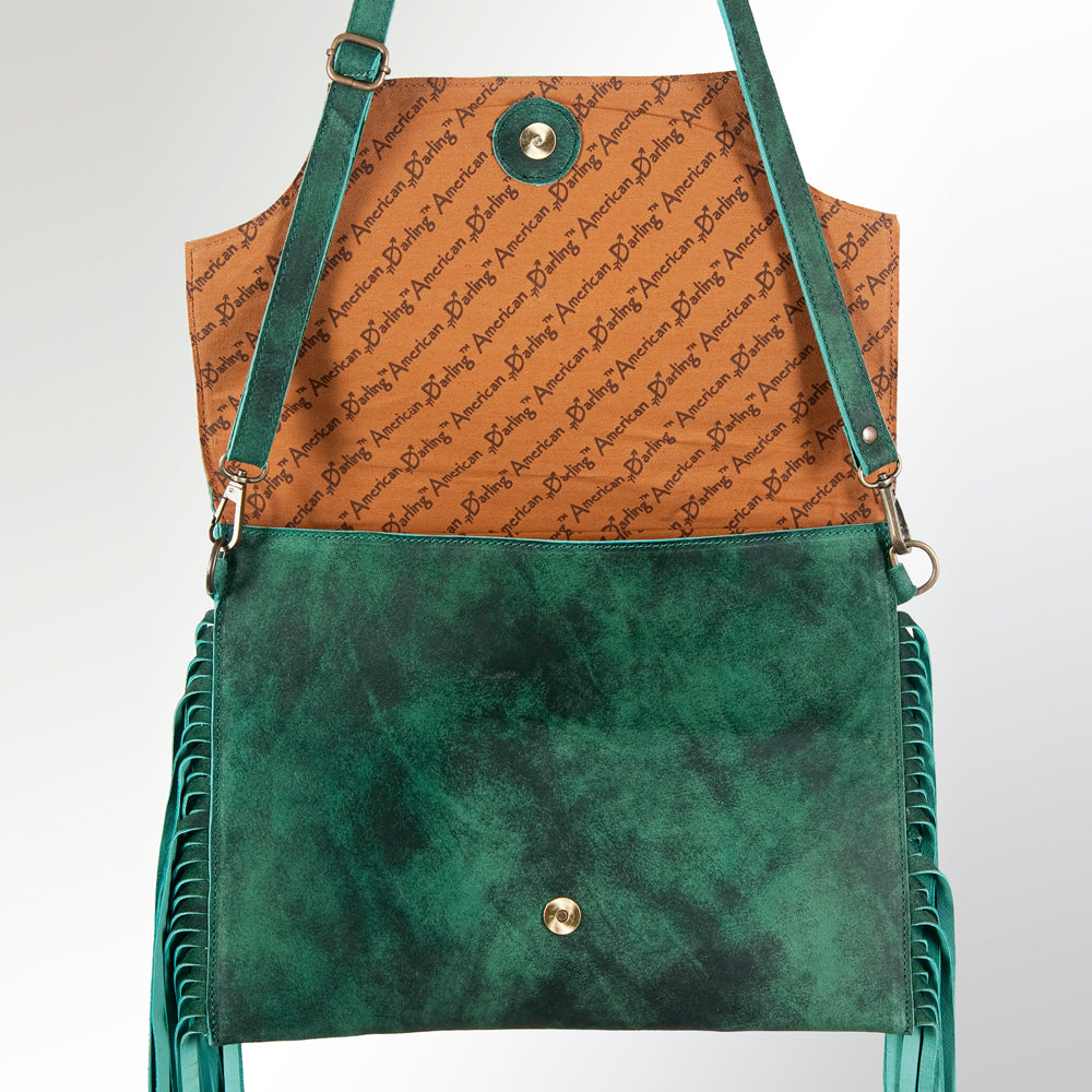 American Darling Hair-On Genuine Leather Crossbody Bag