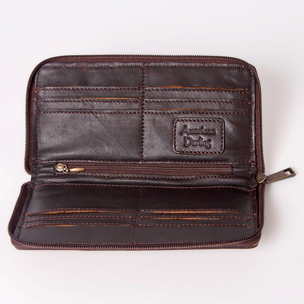 American Darling Hand-Tooled Genuine Leather Wallet