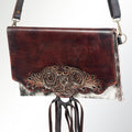 American Darling Hand-Tooled Hair-On Genuine Leather Wallet