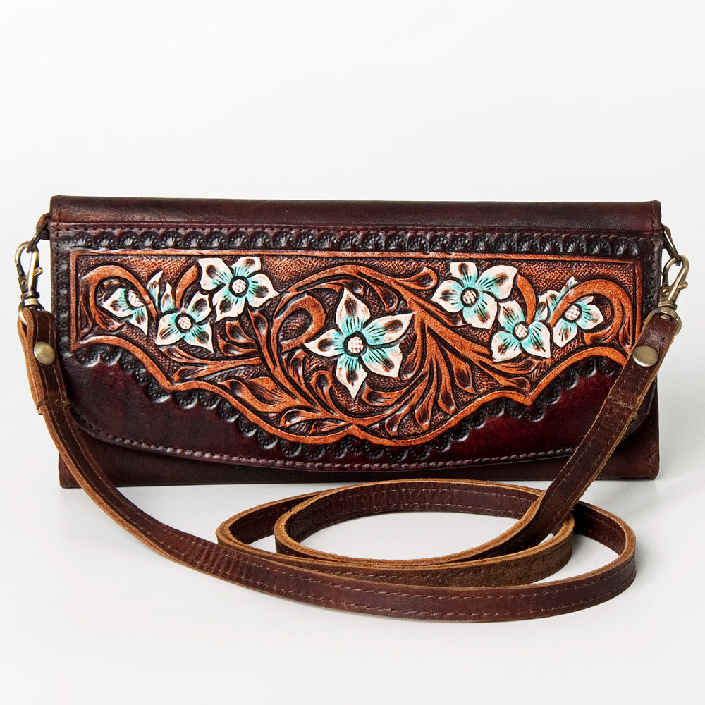 Hand Tooled Hand Painted Genuine Leather
