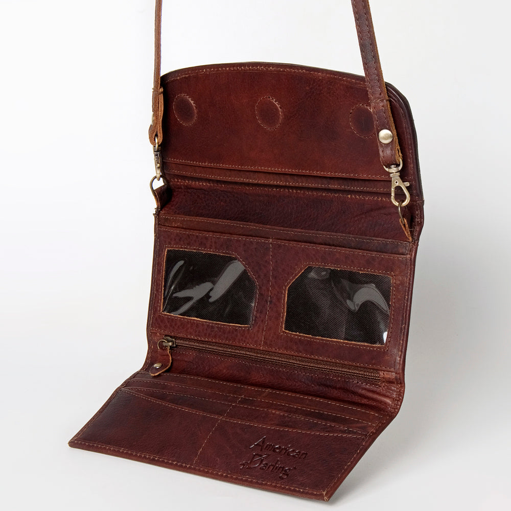 Hand Tooled Hand Painted Genuine Leather