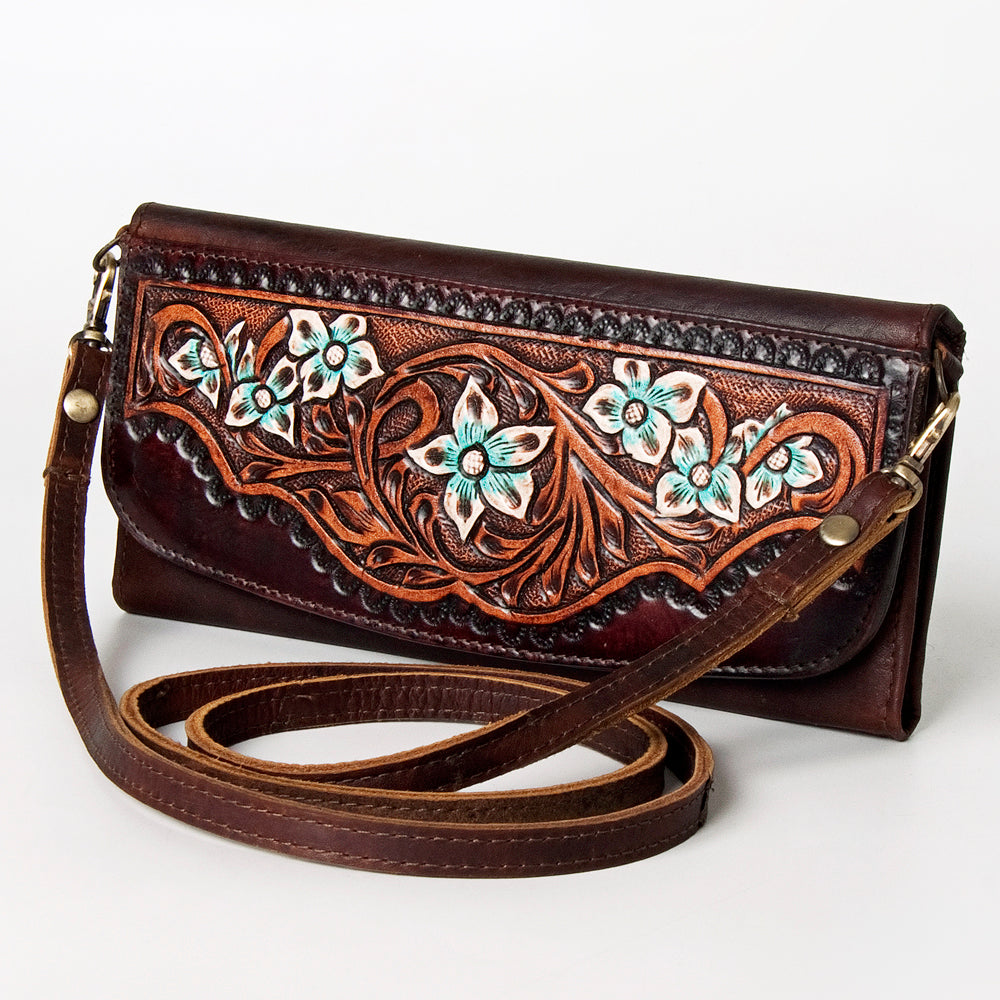 Hand Tooled Hand Painted Genuine Leather