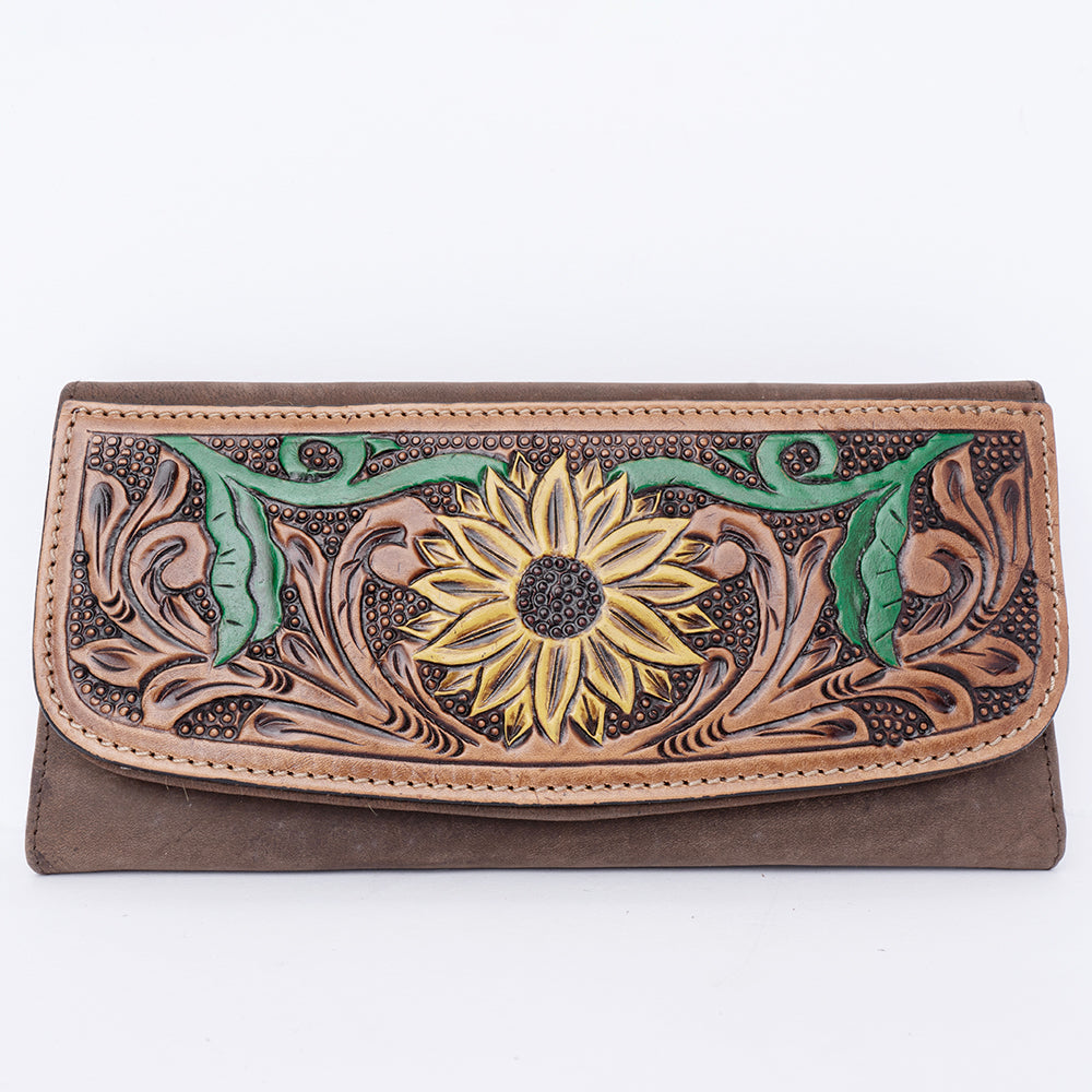 Hand Tooled Hand Painted Genuine Leather