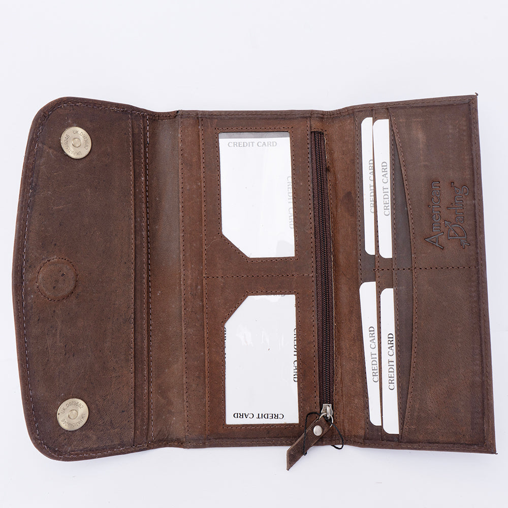 Hand Tooled Hand Painted Genuine Leather