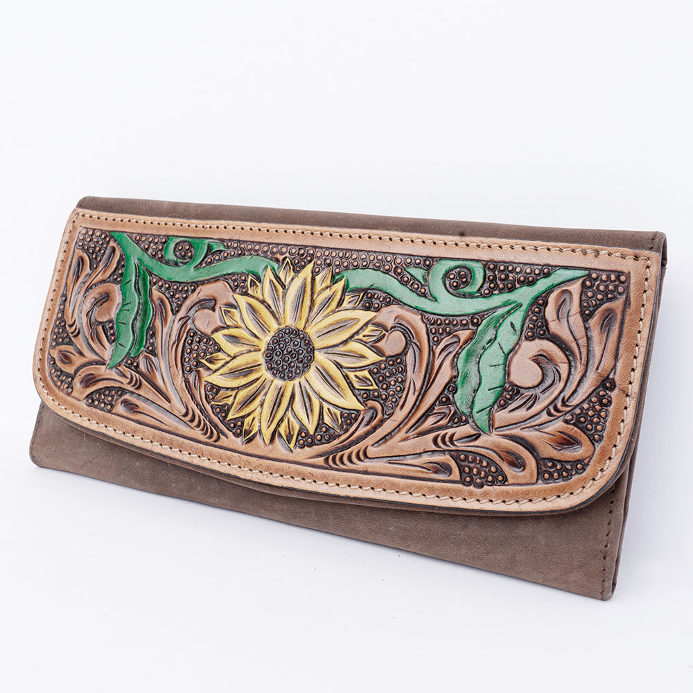 Hand Tooled Hand Painted Genuine Leather