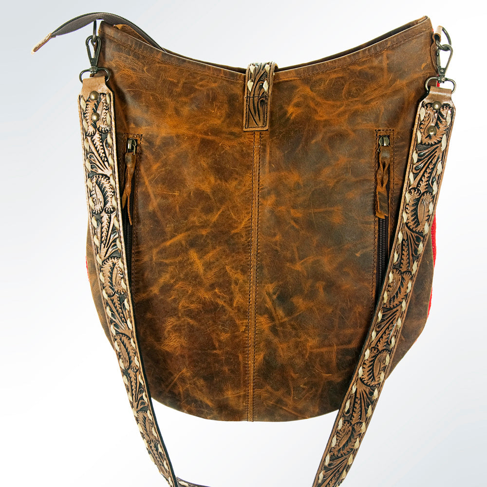 American Darling Saddle Blanket Leather Tote