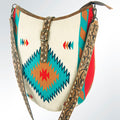 American Darling Saddle Blanket Leather Tote
