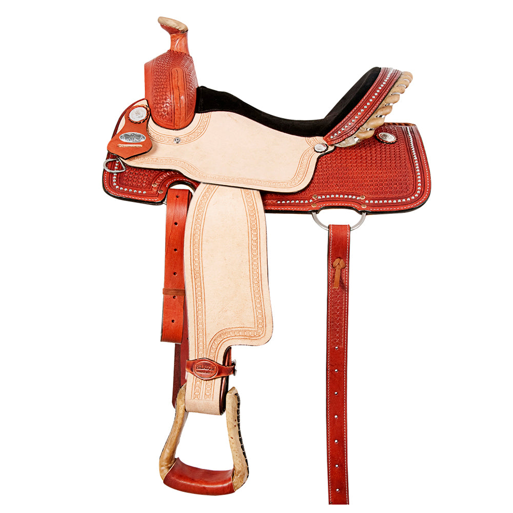 HILASON Western Horse Saddle American Leather Ranch Roping Cowboy | Hand Tooled Wade & For Horses