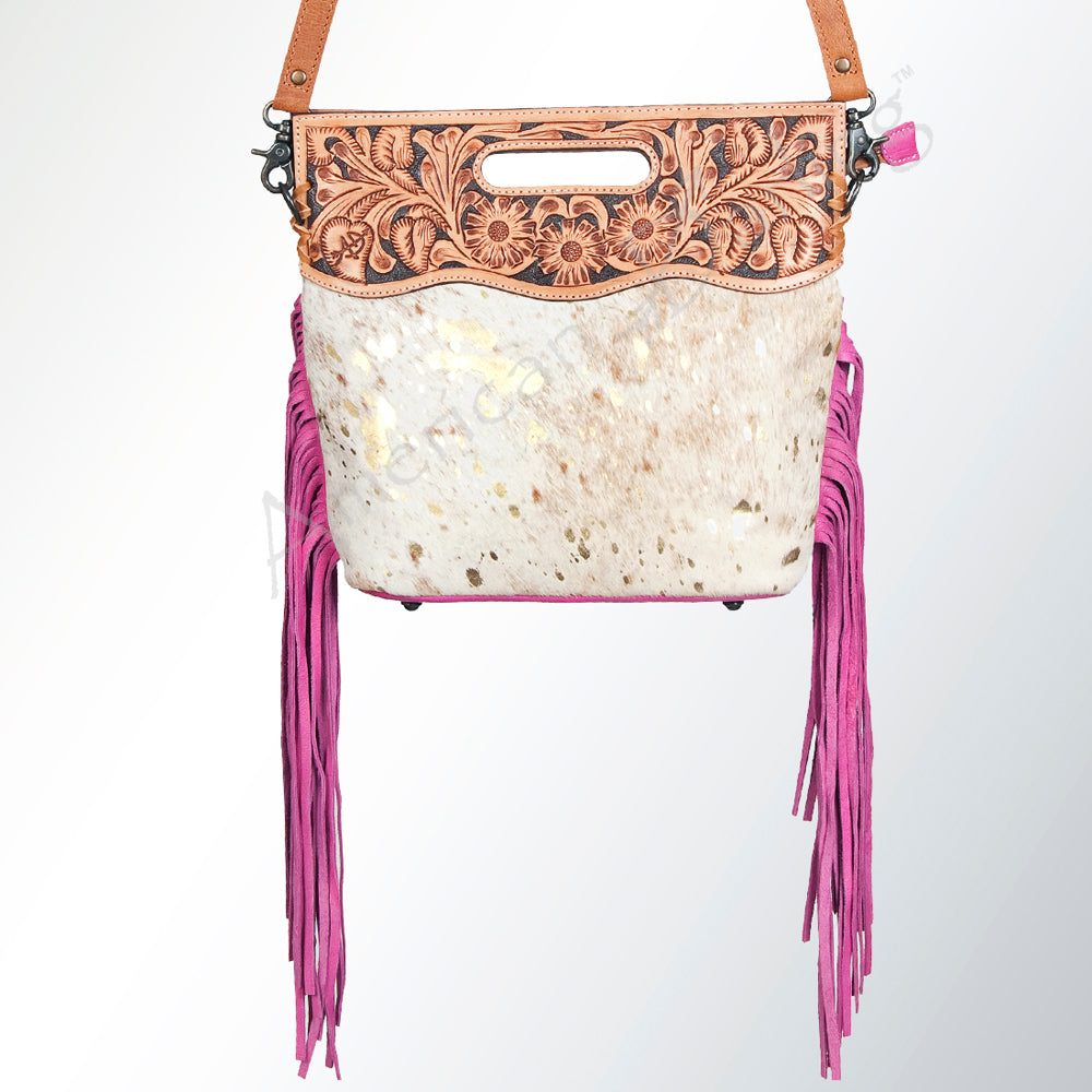 American Darling Clutch Hand Tooled Saddle Blanket Fabric Genuine Leather Western Women Bag Handbag Purse | Purses for Cute