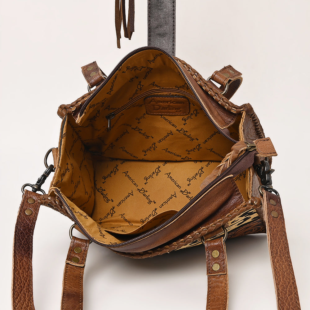 American Darling Hair-On Genuine Leather Tote