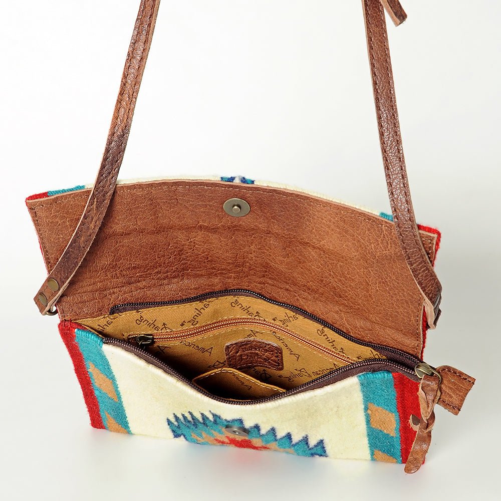 American Darling Saddle Blanket Genuine Leather Crossbody Bag