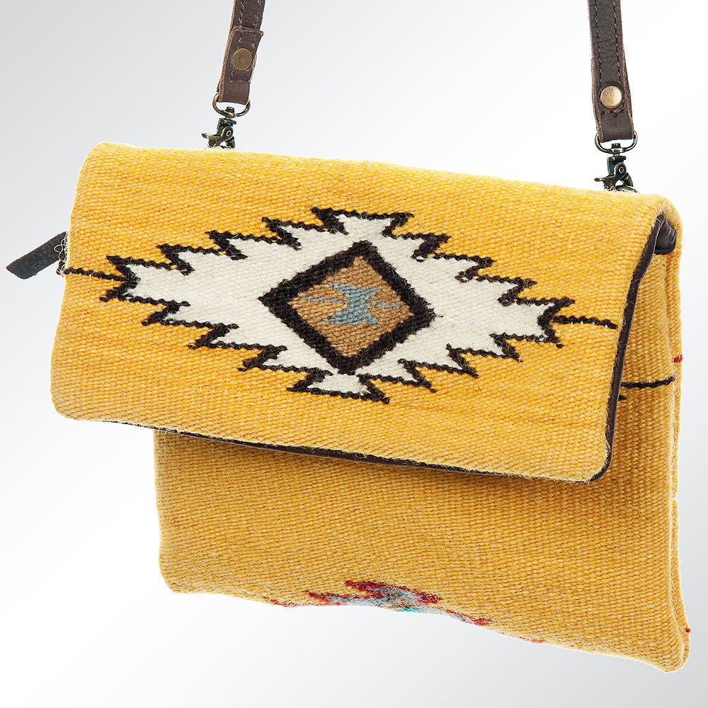 American Darling Saddle Blanket Genuine Leather Crossbody Bag
