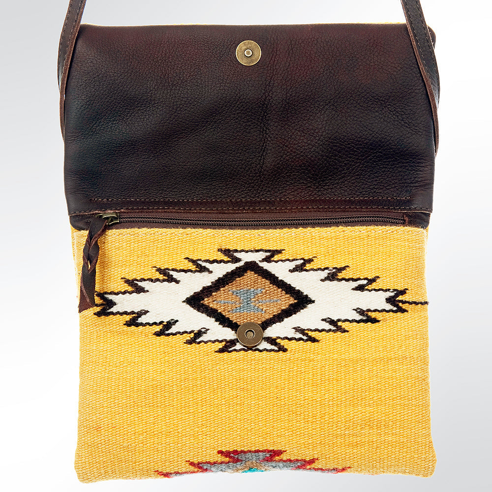 American Darling Saddle Blanket Genuine Leather Crossbody Bag
