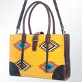 American Darling Saddle Blanket Leather Tote