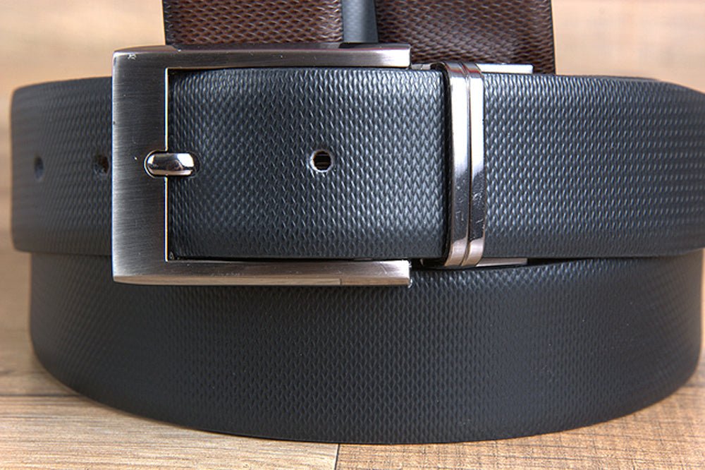 Premium Full-Grain Italian Leather Dress Belt With Silver-Plated Removable Buckle