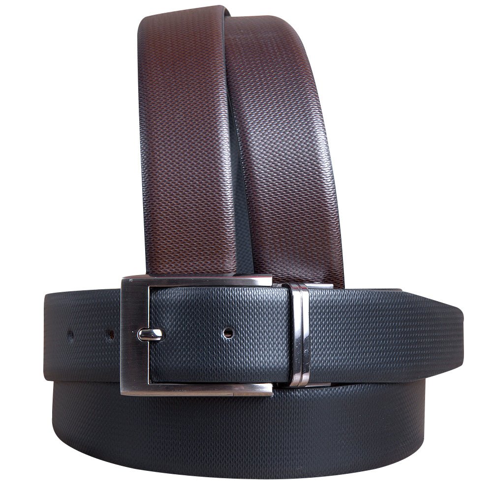 Premium Full-Grain Italian Leather Dress Belt With Silver-Plated Removable Buckle