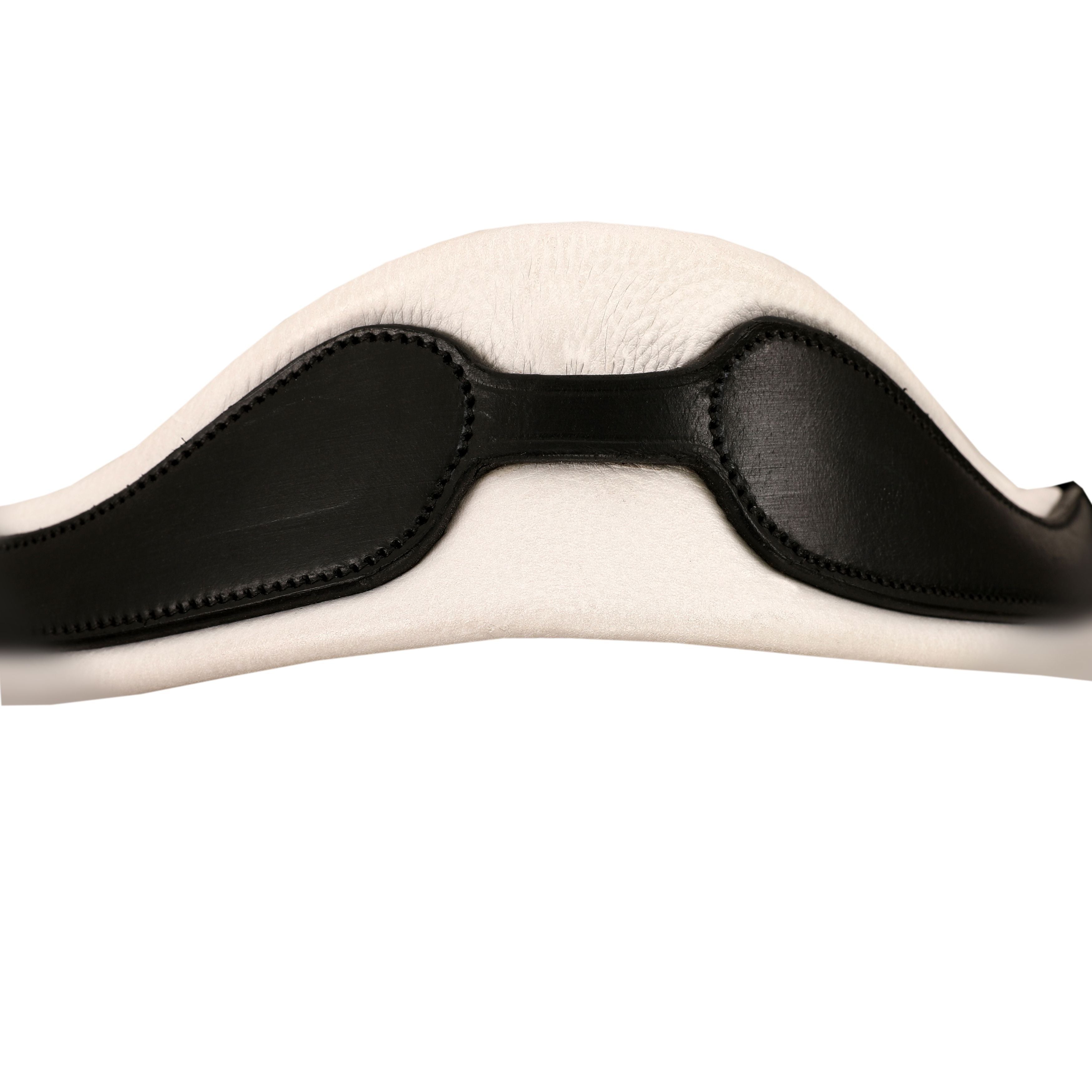 ExionPro Dressage Anti-Pressure Raised Comfort White Padded Clear Bling Bridle by Bridles & Reins - alternate view 2