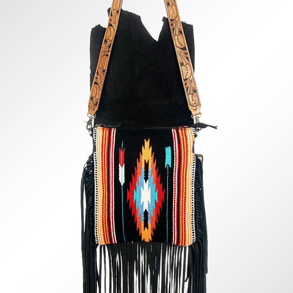American Darling Saddle Blanket Leather Messenger Bag