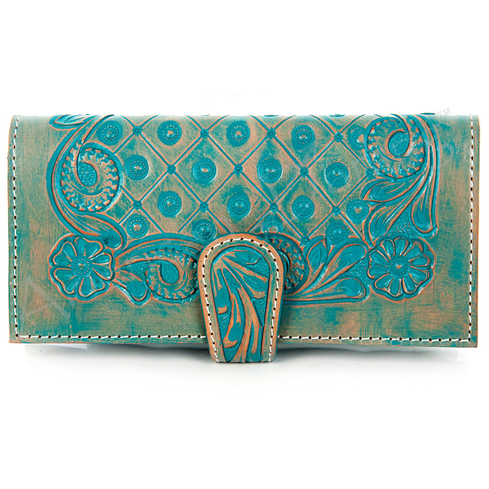 American Darling Hand-Tooled Genuine Leather Wallet