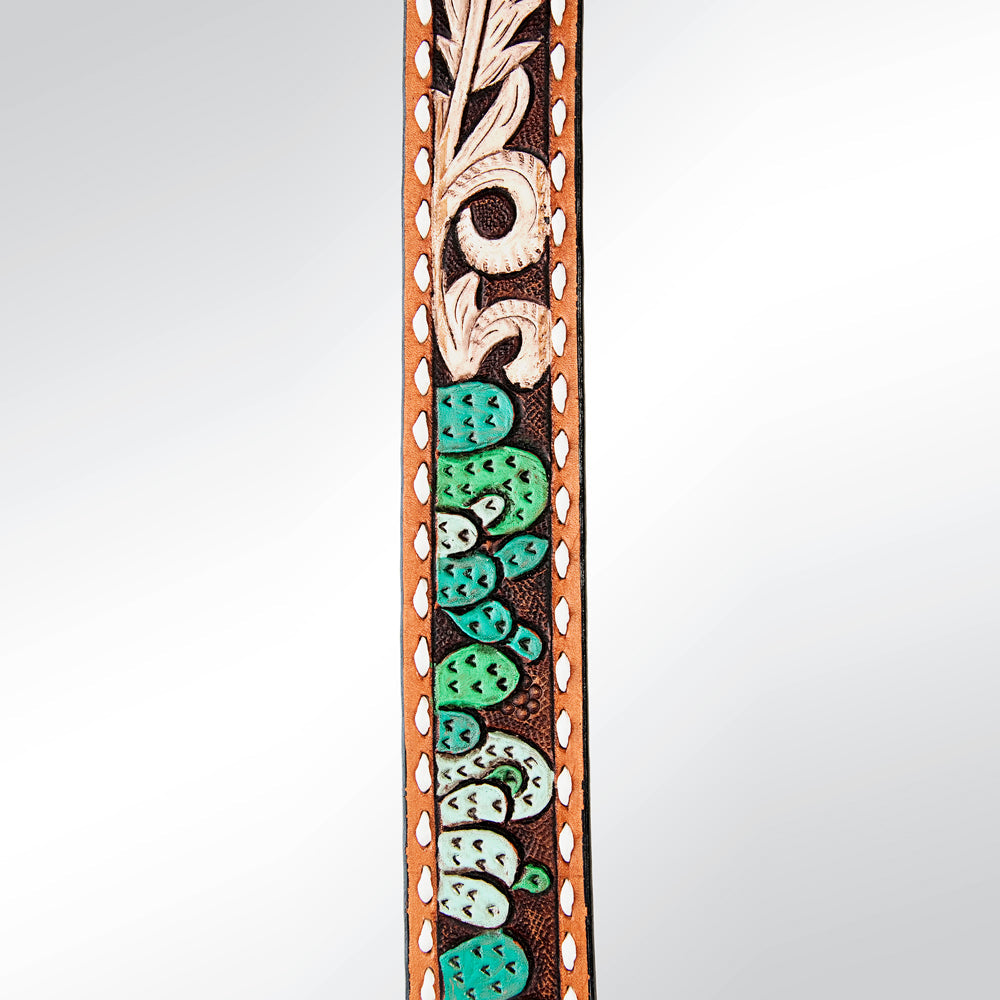 American Darling ADSTF140 Hand Tooled Genuine Leather Crossbody Handle Strap For Bags