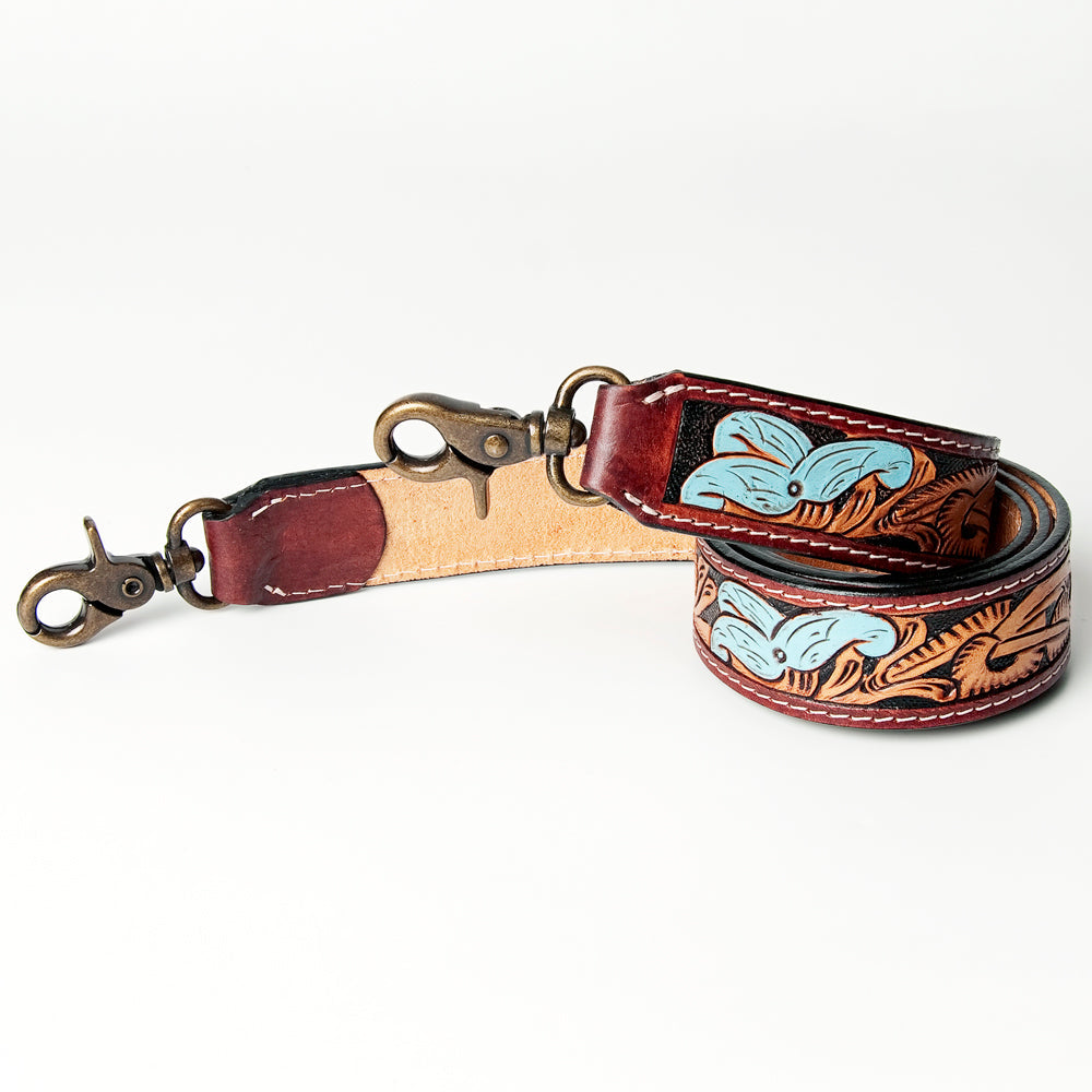 American Darling Hand Tooled Genuine Leather Crossbody Handle Strap for Bags Phone Wallet Purse Clutch