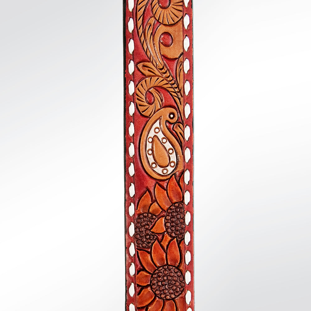 American Darling Hand Tooled Genuine Leather Crossbody Handle Strap for Bags Phone Wallet Purse Clutch