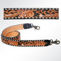 American Darling ADSTF150 Hand Tooled Genuine Leather Crossbody Handle Strap For Bags