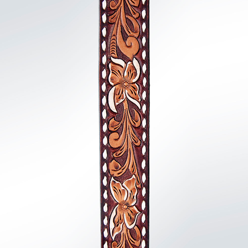 American Darling ADSTF157 Hand Tooled Genuine Leather Crossbody Handle Strap For Bags