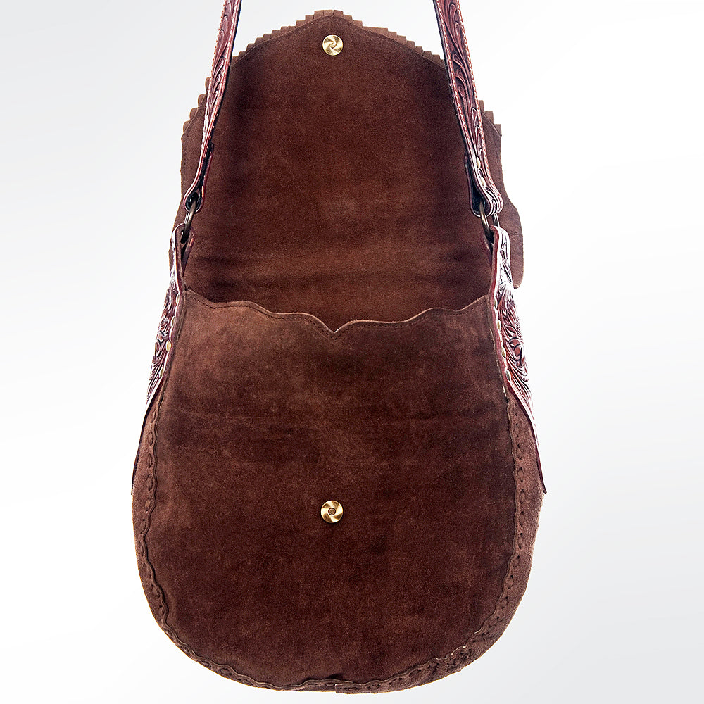 American Darling Tote Hand Tooled Genuine Leather