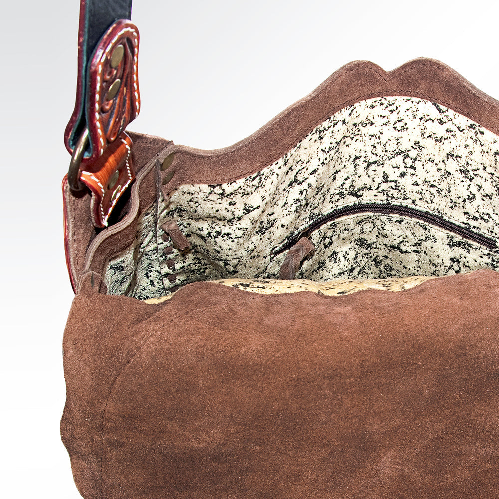 American Darling Tote Hand Tooled Genuine Leather
