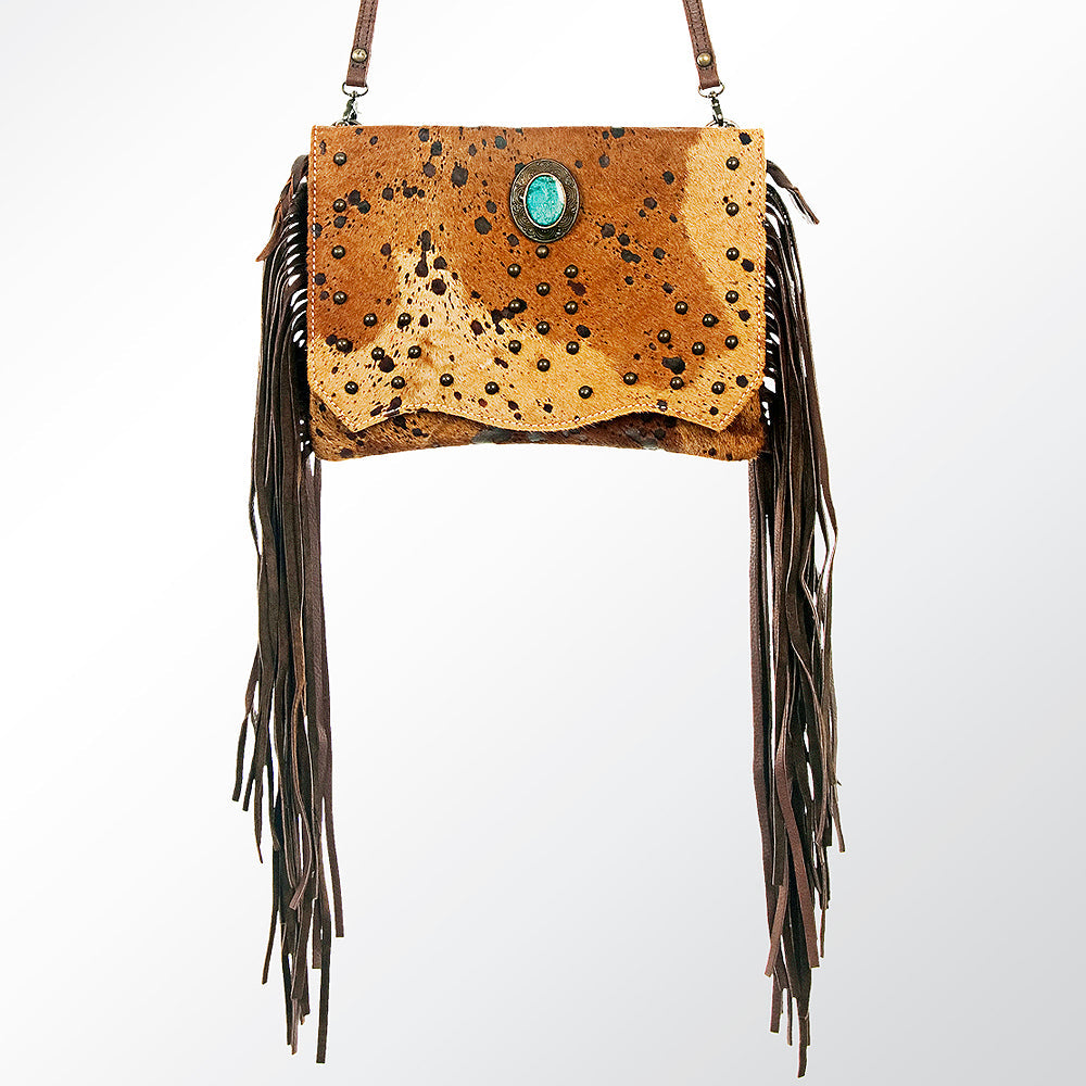 American Darling Hair-On Genuine Leather Clutch