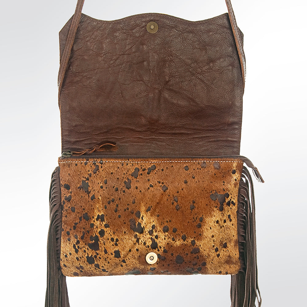 American Darling Hair-On Genuine Leather Clutch