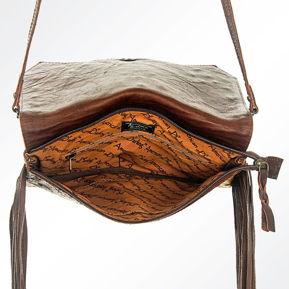 American Darling Hair-On Genuine Leather Clutch