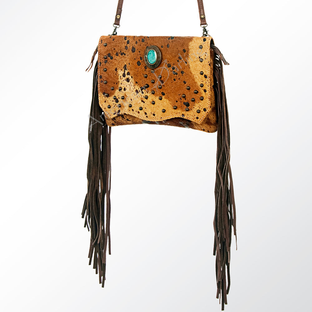 American Darling Hair-On Genuine Leather Clutch