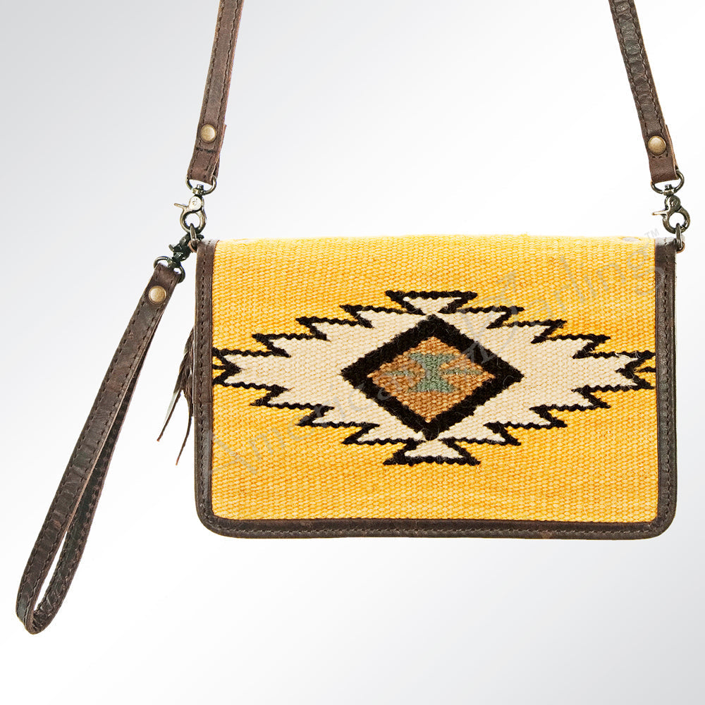 American Darling Saddle Blanket Genuine Leather Crossbody Bag