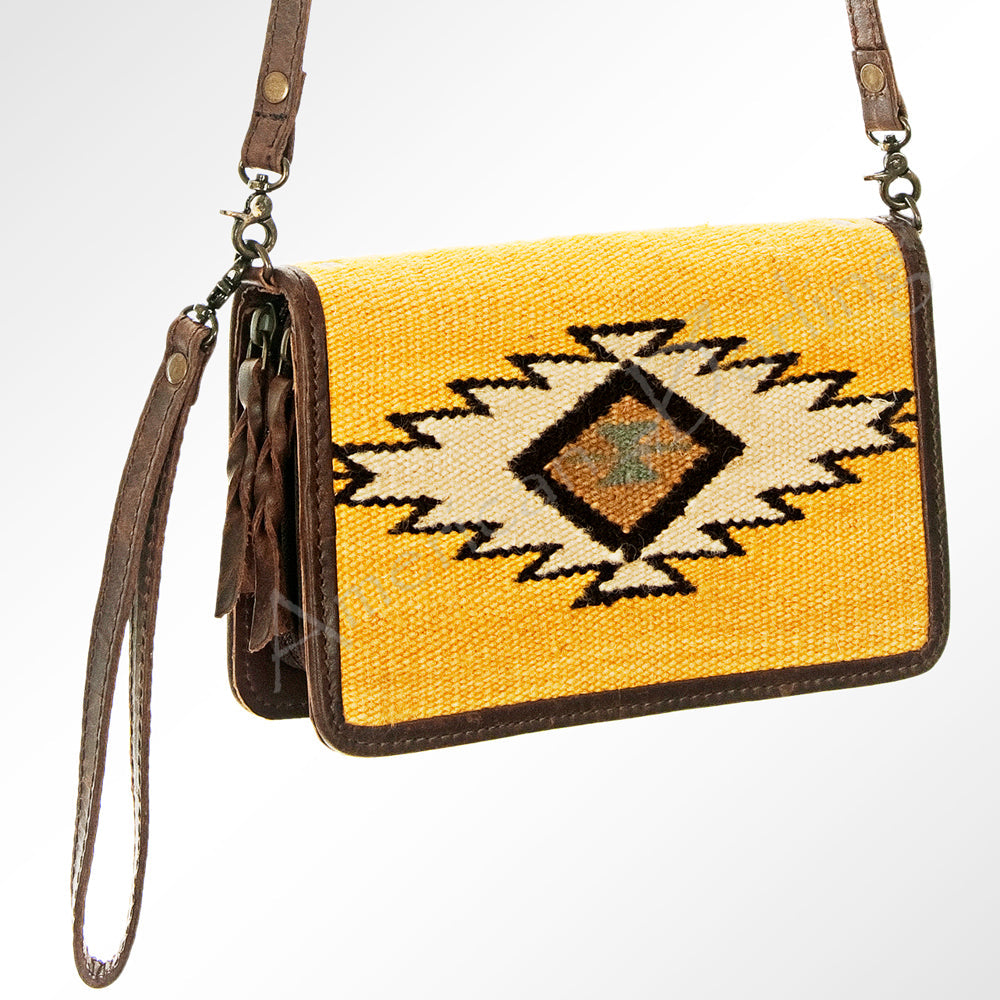 American Darling Saddle Blanket Genuine Leather Crossbody Bag