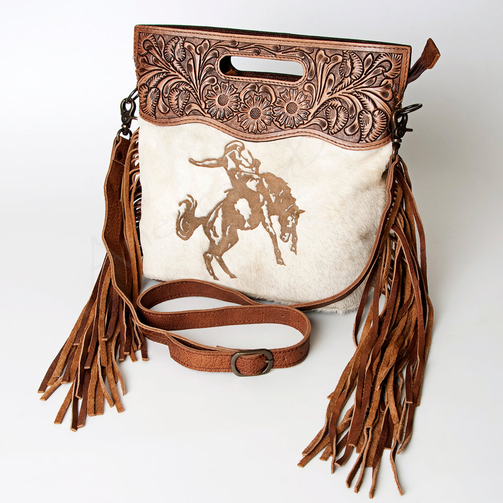 American Darling Clutch Hand Tooled Saddle Blanket Fabric Genuine Leather Western Women Bag Handbag Purse | Purses for Cute